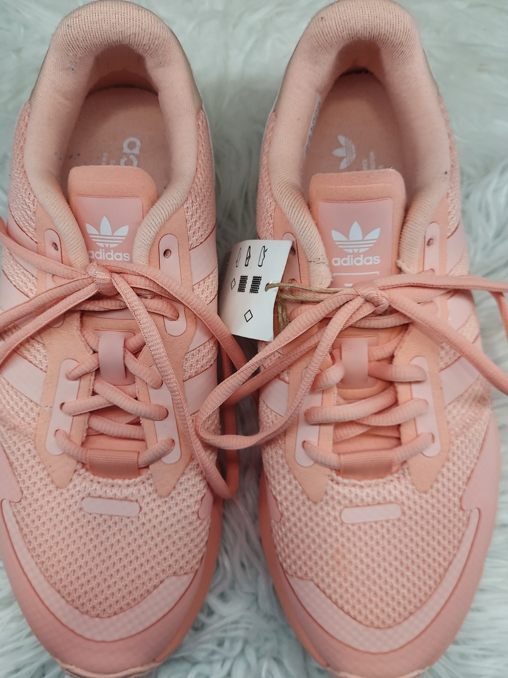 Adidas Women's Peach Pink Sneakers